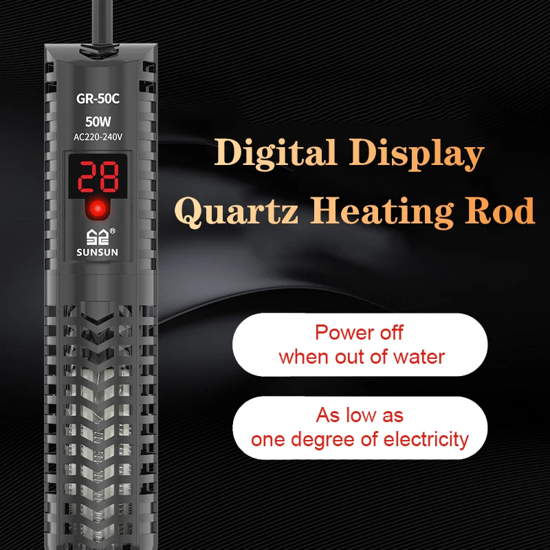 Marine Aquarium Heater - Akvaryum Dalgıç Isıtıcı Balık Tankı Kuvars