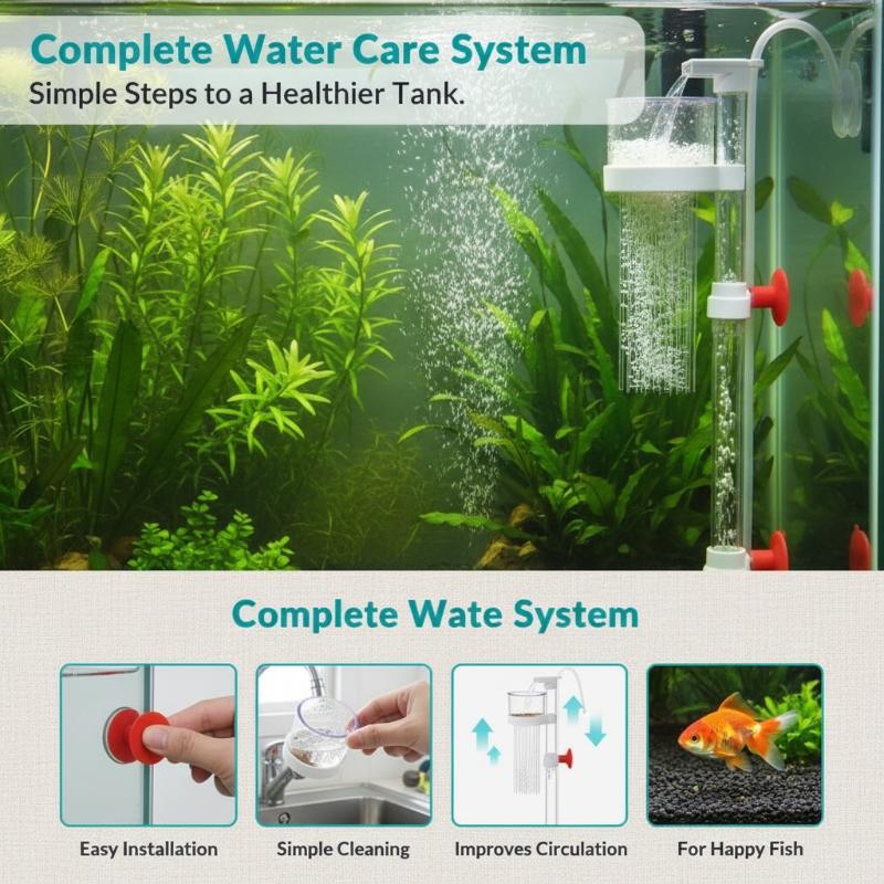 Marine Aquarium Kit - Air-Lift Balık Atık Toplayıcısı 1 Set