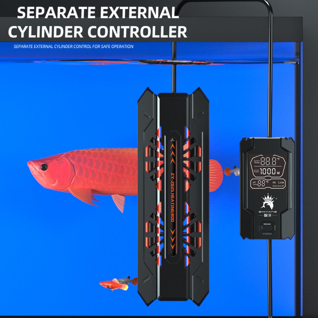 110V 220V yüksek güç 300-1200W - Marine Aquarium Heater incelemesi ve fiyatı