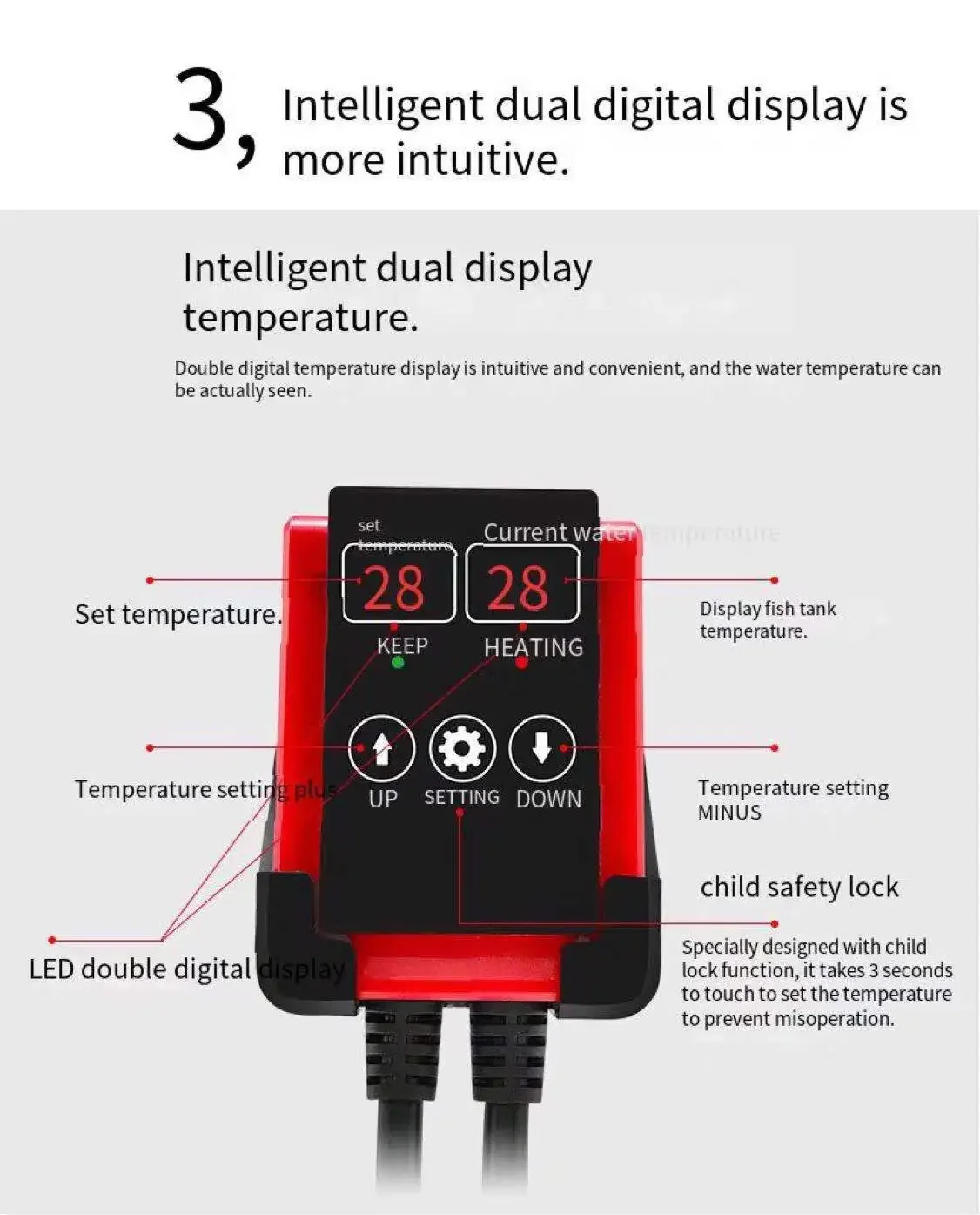 1000W Akvaryum Dalgıç Isıtıcı  - Marine Aquarium Heater incelemesi ve fiyatı